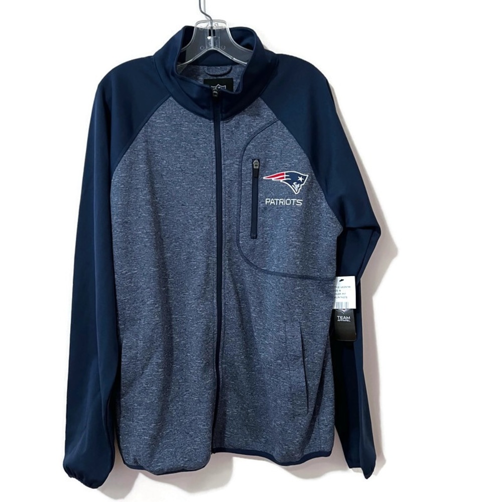 NWT New England Patriots G III Jacket Mens Size M Blue Full Zip NFL Football